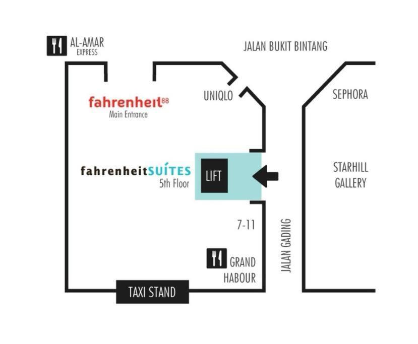 Fahrenheit Condo Bukit Bintang Kl 2R By Roseline Kuala Lumpur Ngoại thất bức ảnh